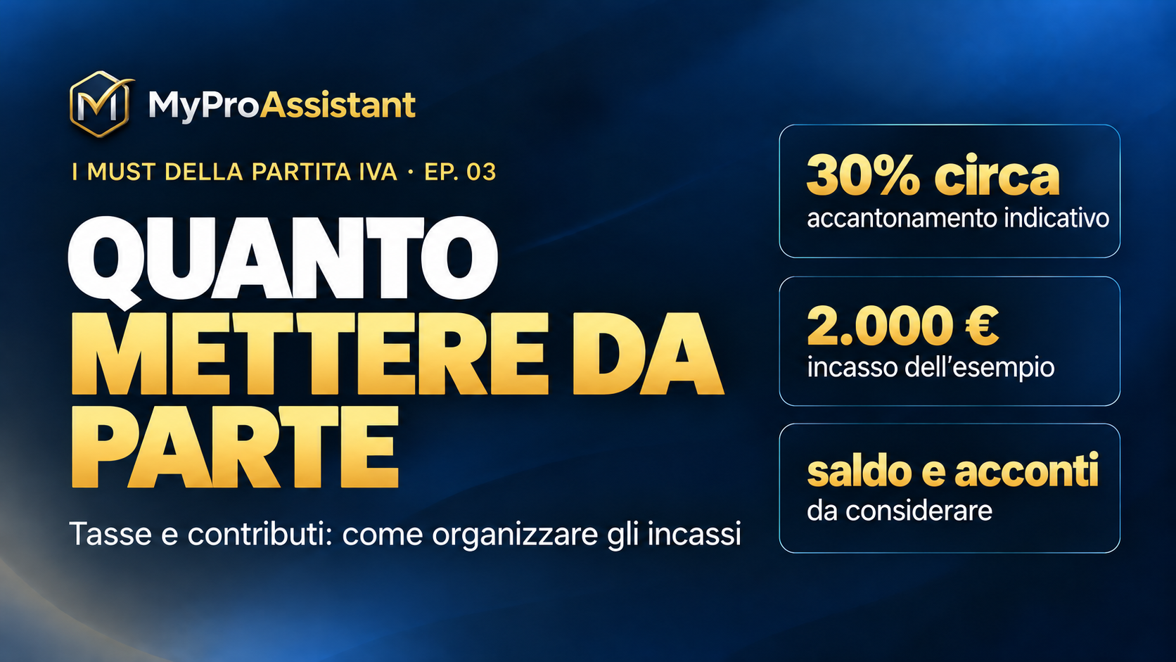 Partita IVA Quanto mettere da parte per le tasse?